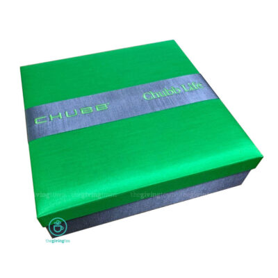 chubb green silk box gift for new year